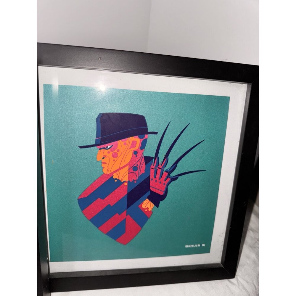 3 Framed Horror Film Art Prints Tom Whalen Limited Edition krueger jason hallowe - Picture 7 of 10
